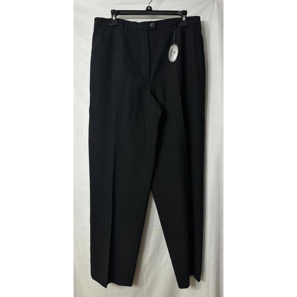 NWT Zanella Italy Jenna Womens Black Wool Dress Pants Slacks Trousers Size 14